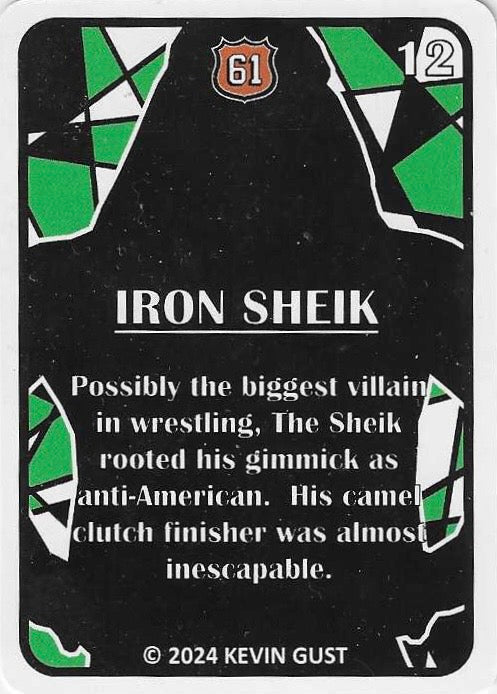 Iron Sheik trading card PW Catalog