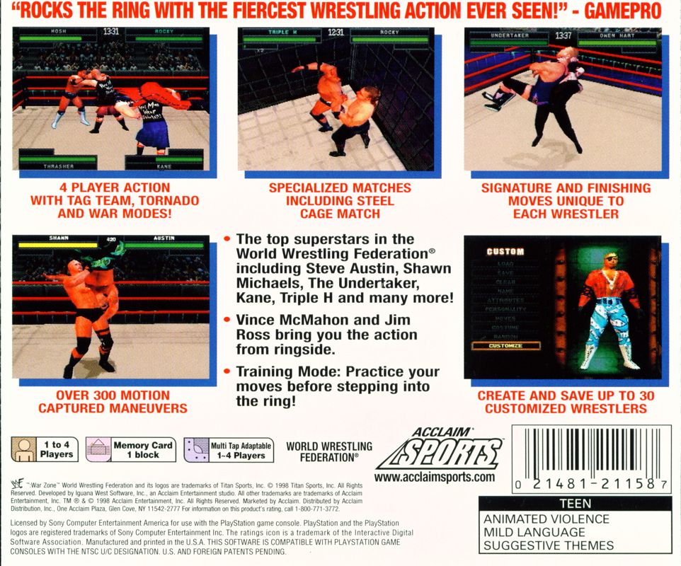 WWF War Zone [PlayStation] PWcatalog
