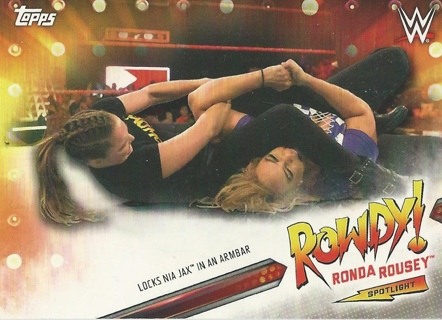 WWE Topps Raw 2019 Ronda Rousey 14 of 20