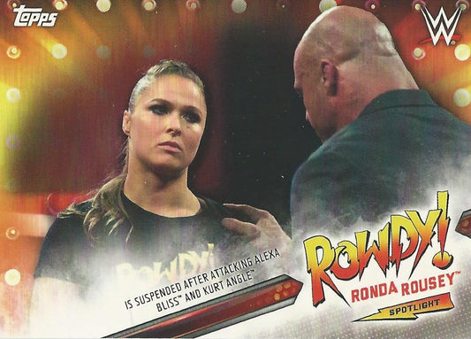 WWE Topps Raw 2019 Ronda Rousey 16 of 40