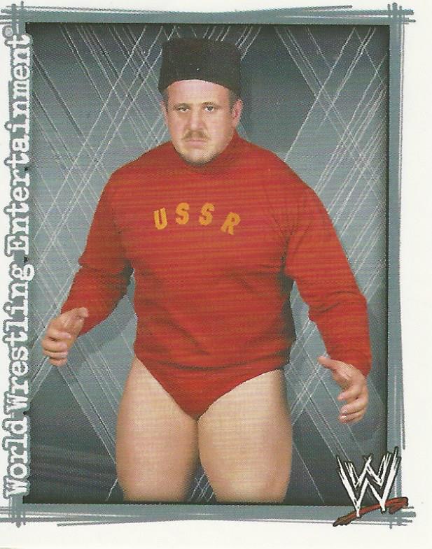 WWE Topps Superstars Uncovered 2007 Sticker Nikolai Volkoff #110