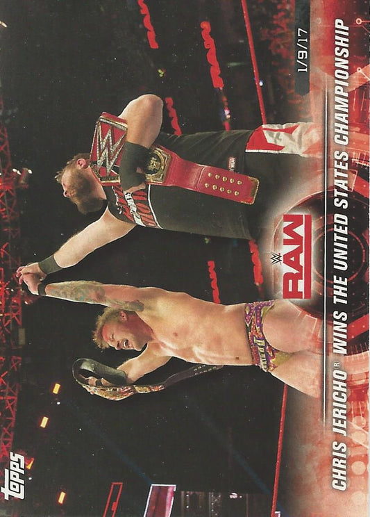 WWE Topps Road to Wrestlemania 2018 Chris Jericho and Kevin Owens #10
