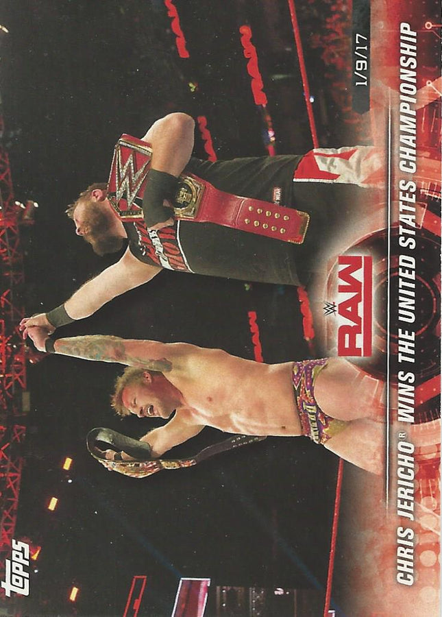 WWE Topps Road to Wrestlemania 2018 Chris Jericho and Kevin Owens #10