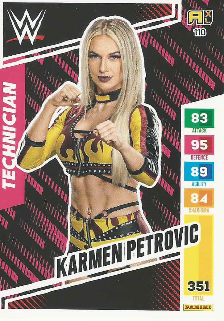 WWE Panini XL Adrenalyn 2024 Karmen Petrovic #110 Rookie