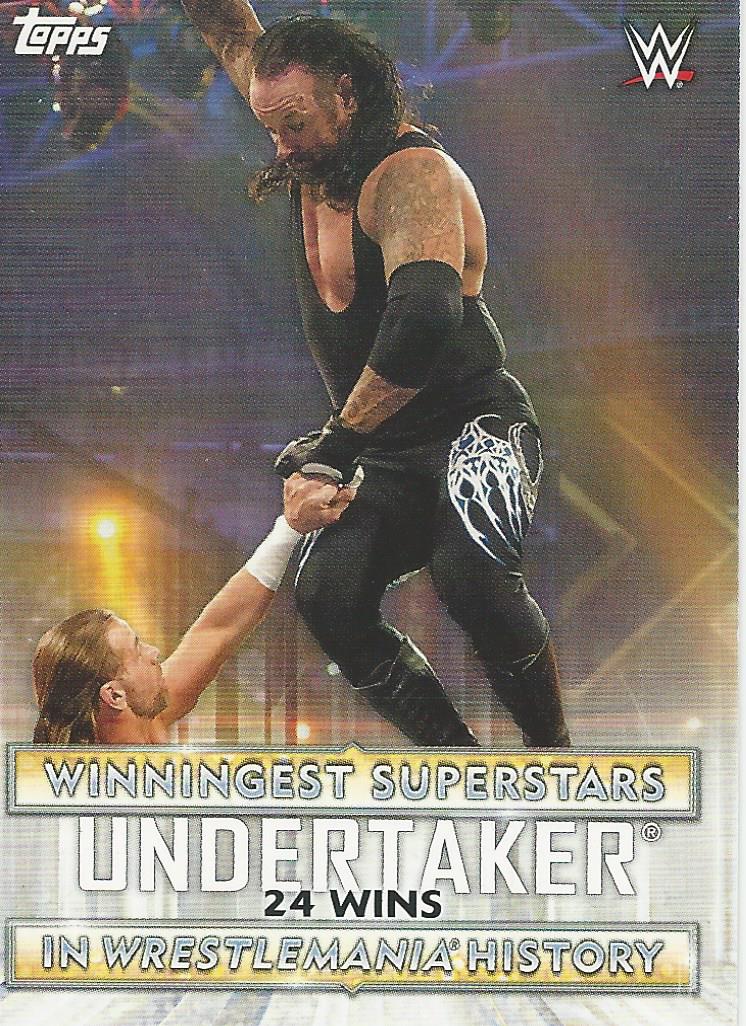 WWE Topps Road to Wrestlemania 2020 Undertaker WS-10 trading card PW Catalog