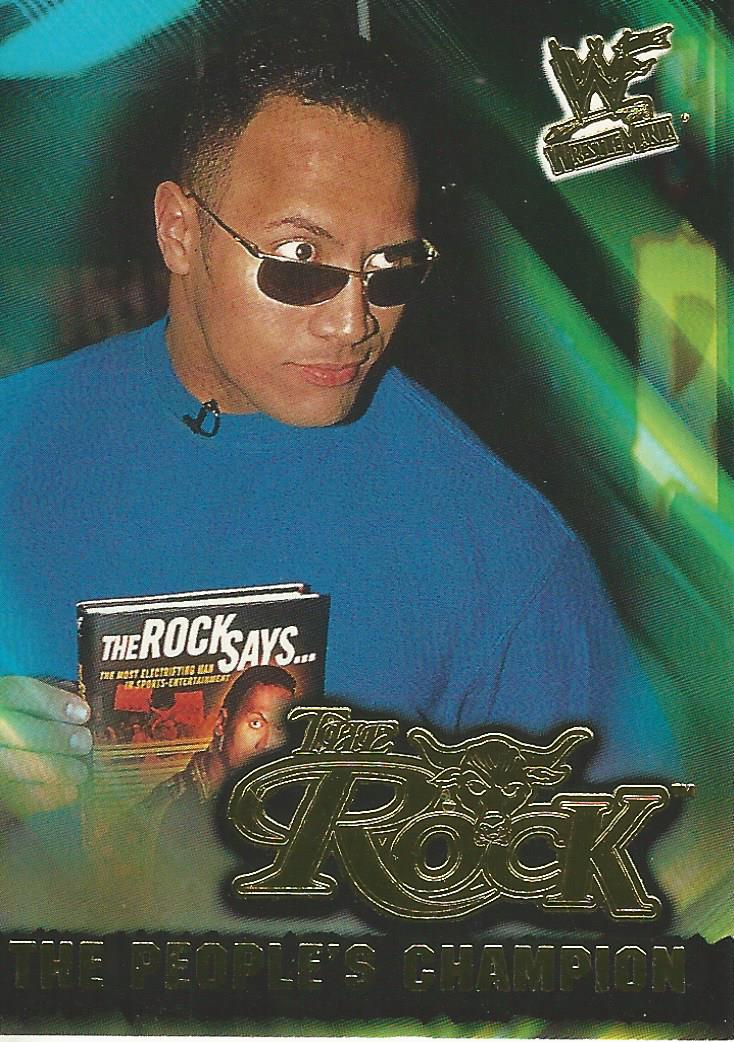 WWF Fleer Wrestlemania 2001 The Rock 6 of 15 PC trading card PW Catalog