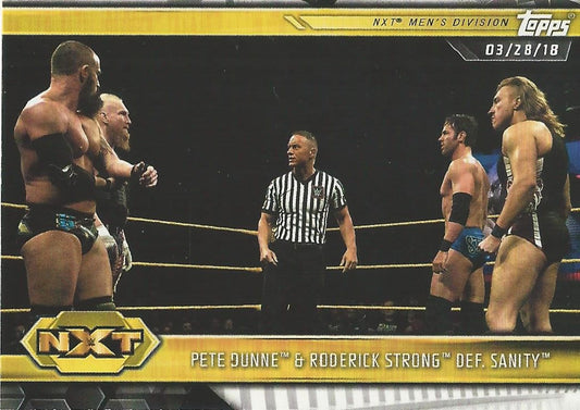 WWE Topps NXT 2019 Pete Dunne and Roderick Strong #11