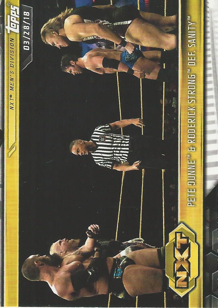 WWE Topps NXT 2019 Pete Dunne and Roderick Strong #11