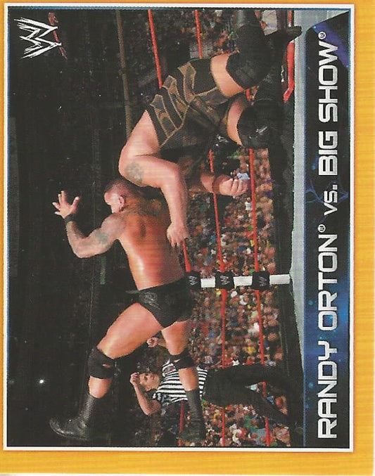 WWE Topps A-Z Sticker Collection 2014 Randy Orton vs Big Show #111