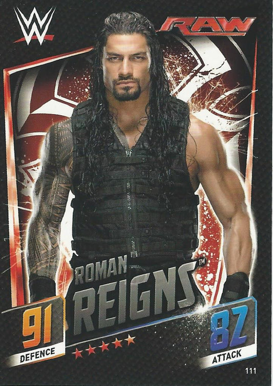 WWE Topps Slam Attax 2015 Then Now Forever Roman Reigns #111