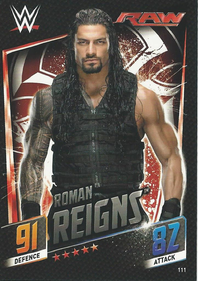 WWE Topps Slam Attax 2015 Then Now Forever Roman Reigns #111