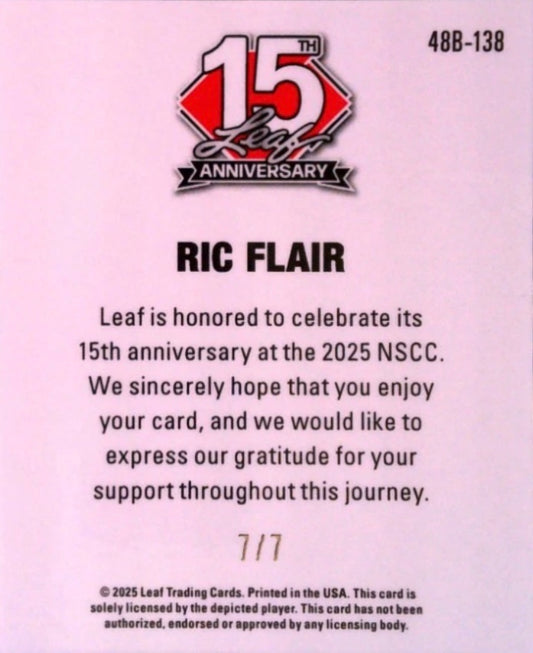 RIC Flair trading card PW Catalog