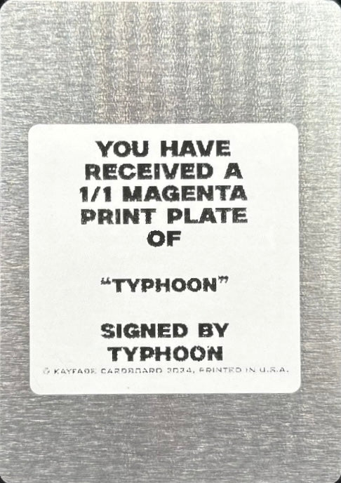 Typhoon trading card PW Catalog
