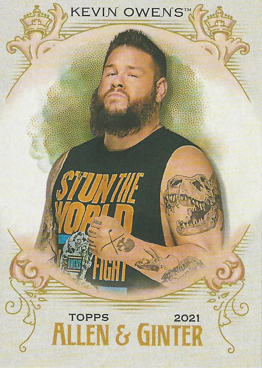 WWE Topps Heritage 2021 Kevin Owens AG-12 trading card PW Catalog