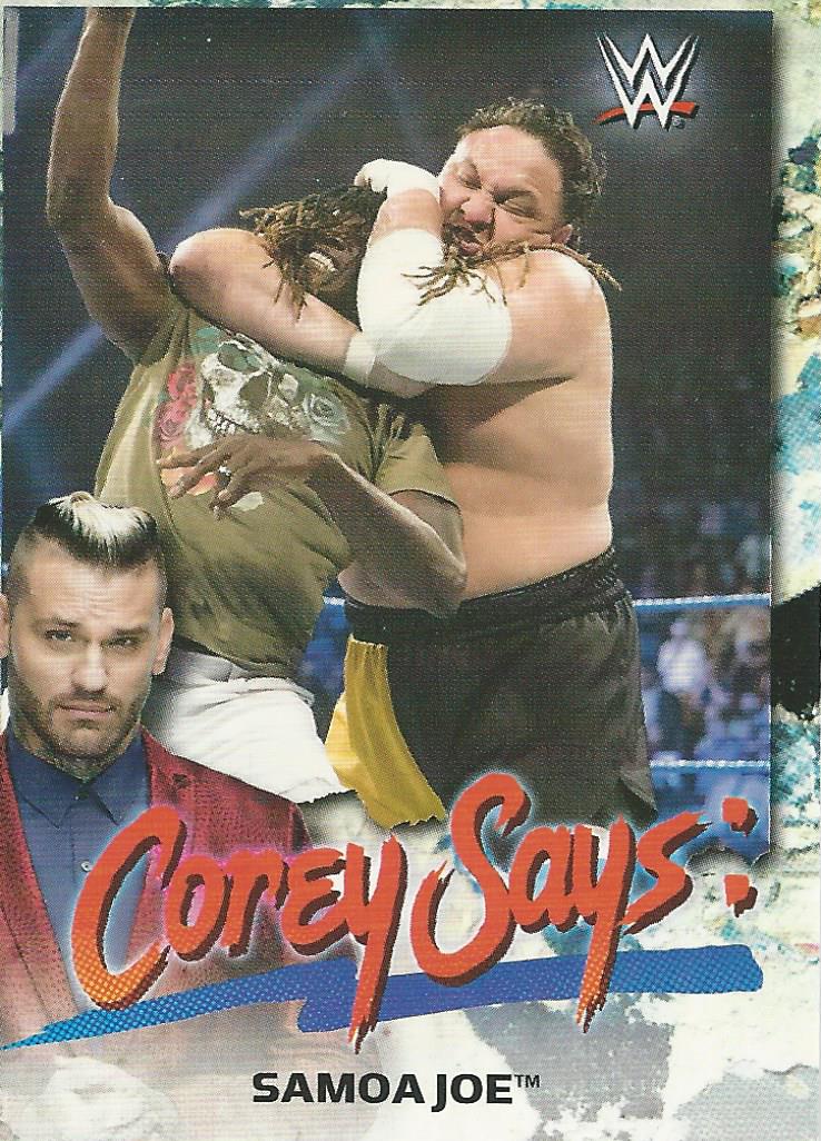 WWE Topps Smackdown 2019 Samoa Joe CG-12 trading card PW Catalog