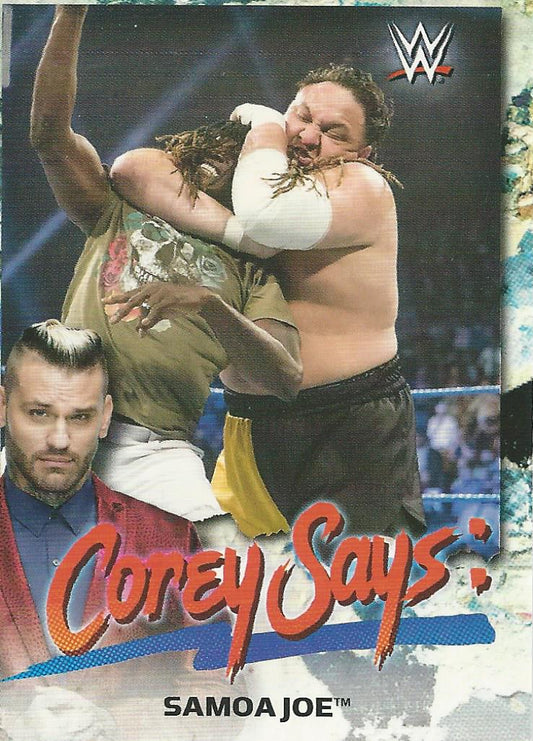 WWE Topps Smackdown 2019 Samoa Joe CG-12 trading card PW Catalog
