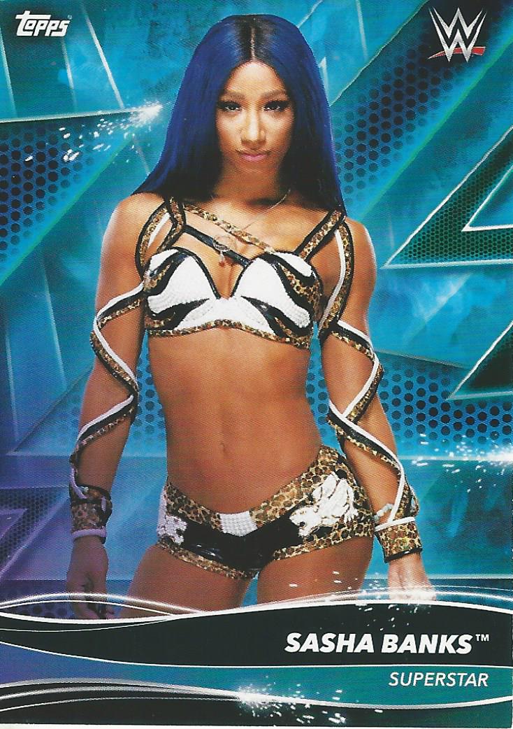 Topps WWE Superstars 2021 Sasha Banks #112