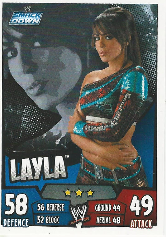 WWE Topps Slam Attax Rumble 2011 Layla #112