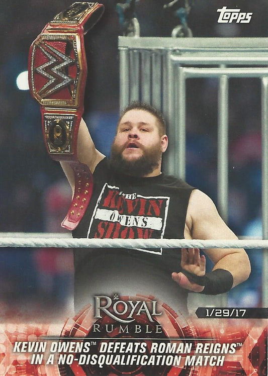 WWE Topps Road to Wrestlemania 2018 Kevin Owens #12