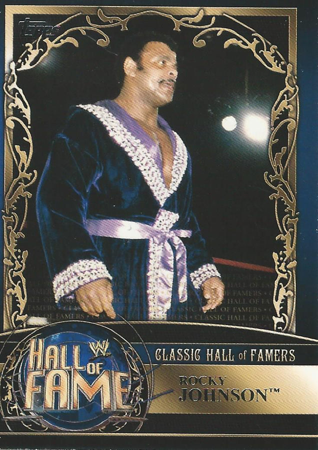 WWE Topps 2012 Hall of Fame 21 of 35 Rocky Johnson trading card PW Catalog
