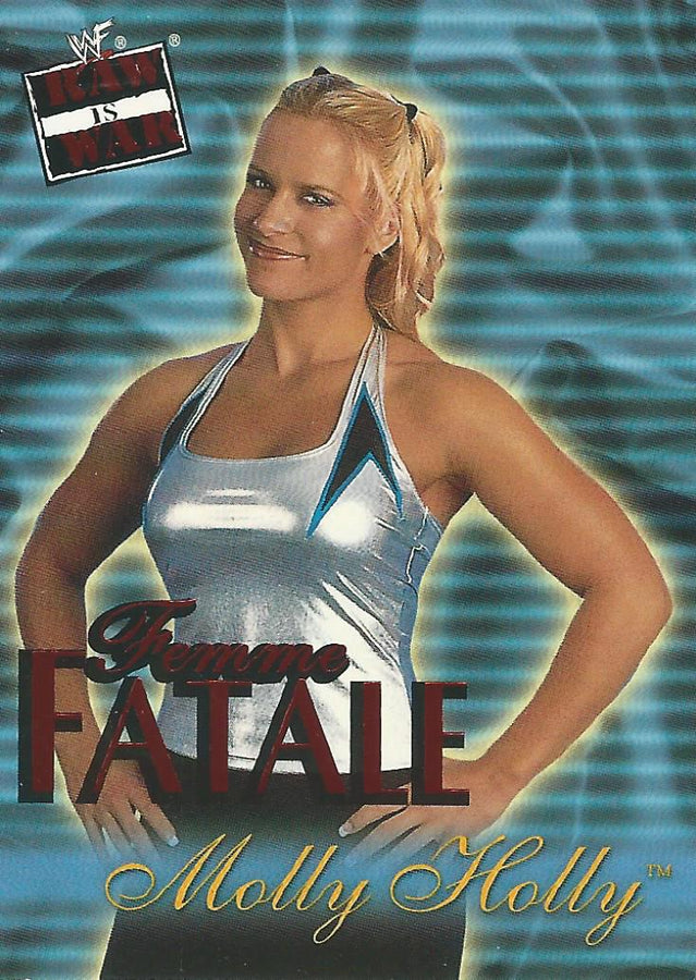 WWF Fleer Raw 2001 Molly Holly Femme Fatale 12 of 20 trading card PW Catalog