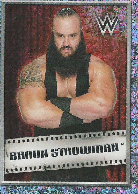 WWE Topps 2018 Stickers Braun Strowman Foil #112
