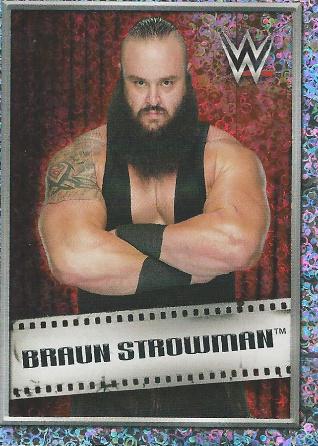 WWE Topps 2018 Stickers Braun Strowman Foil #112