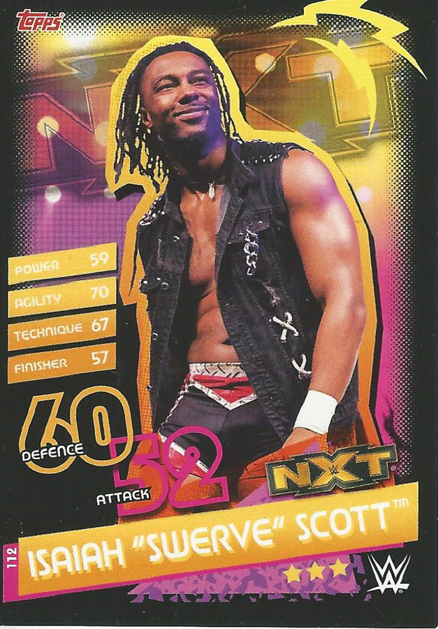 WWE Topps Slam Attax Reloaded 2020 Isaiah "Swerve" Scott #112 NXT