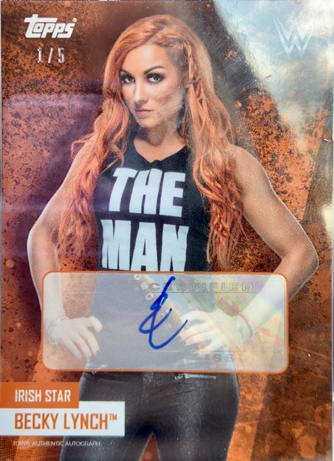 Irish Star – Becky Lynch trading card PW Catalog