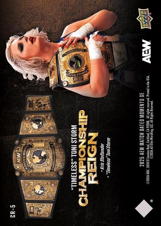 Championship Reign – “Timeless” Toni Storm