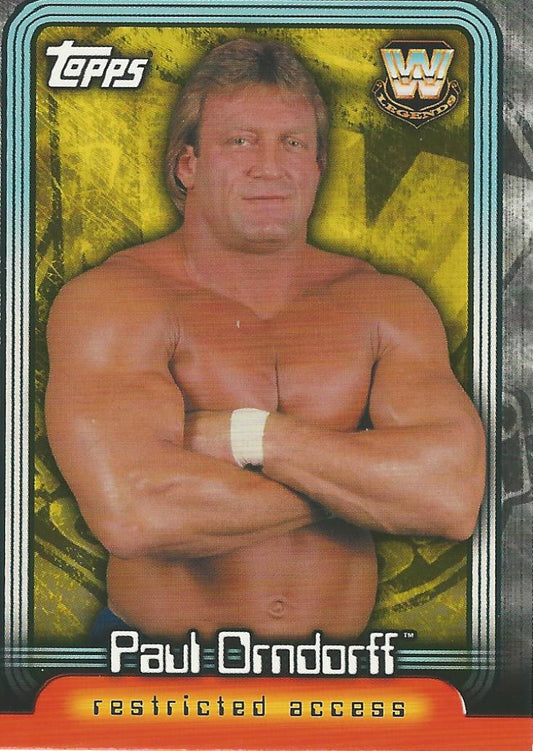 WWE Topps Insider 2006 Paul Orndorff L7 trading card PW Catalog