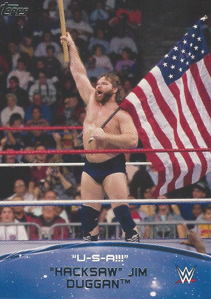 WWE Topps 2015 Hacksaw Jim Duggan USA 3 of 10 trading card PW Catalog