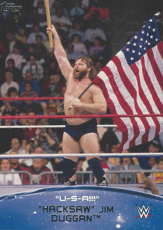 WWE Topps 2015 Hacksaw Jim Duggan USA 3 of 10 trading card PW Catalog