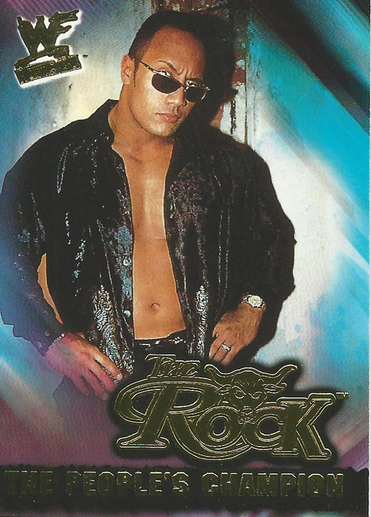 WWF Fleer Wrestlemania 2001 The Rock 9 of 15 PC trading card PW Catalog