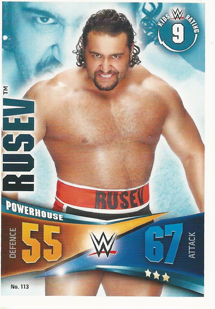 WWE Topps Slam Attax Rivals 2014 Rusev #113