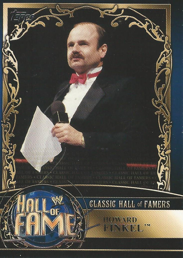 WWE Topps 2012 Hall of Fame 23 of 35 Howard Finkel trading card PW Catalog