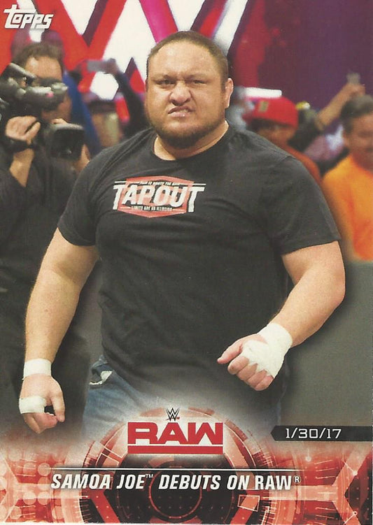 WWE Topps Road to Wrestlemania 2018 Samoa Joe #13