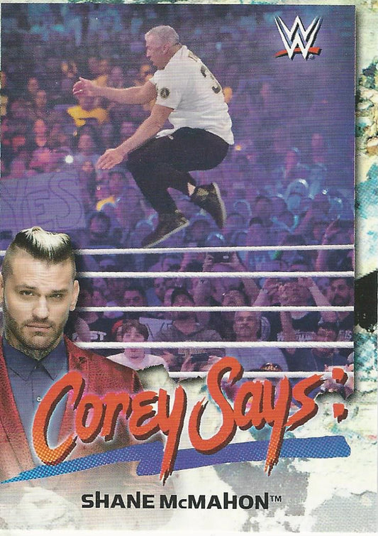 WWE Topps Smackdown 2019 Shane McMahon CG-13 trading card PW Catalog