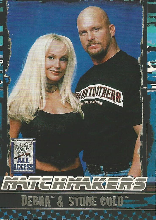 WWF Fleer All Access 2002 Stone Cold and Debra MM 3 of 15 trading card PW Catalog