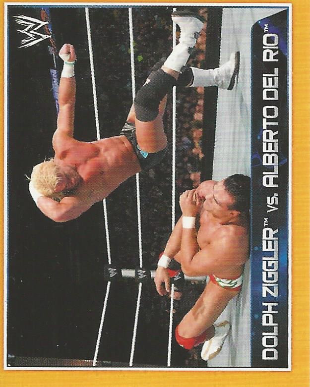 WWE Topps A-Z Sticker Collection 2014 Dolph Ziggler vs Alberto Del Rio #113