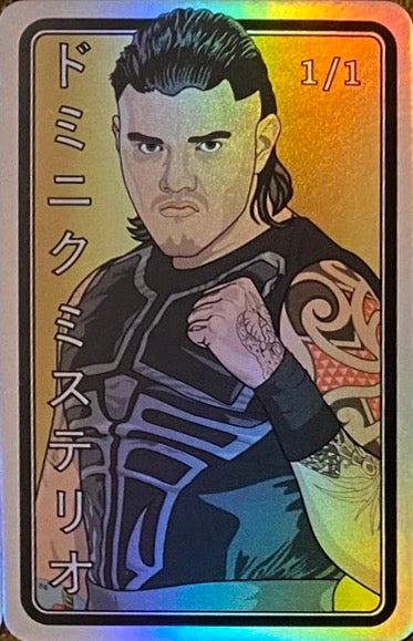 Dominik Mysterio trading card PW Catalog