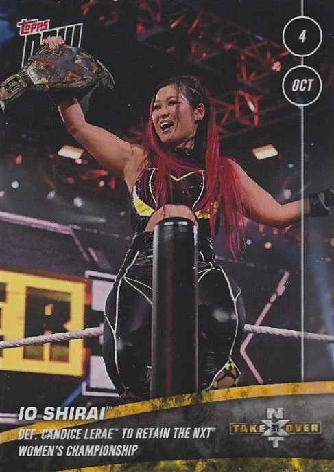 IO Shirai DEF. Candice Lerae to Retain the NXT Women’s Championship trading card PW Catalog