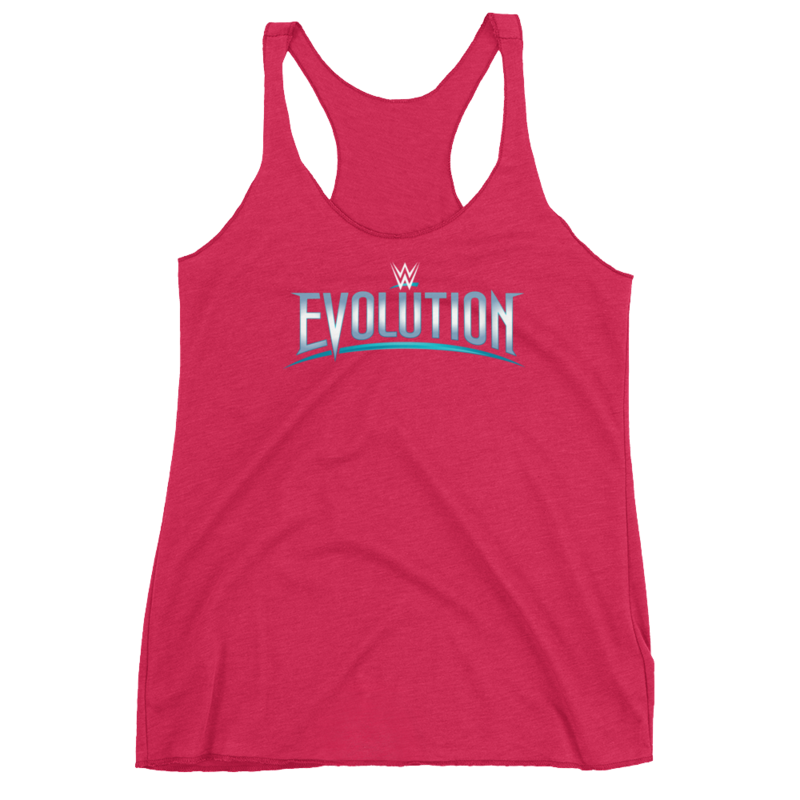 WWE Evolution Logo Women's Racerback Tank Top