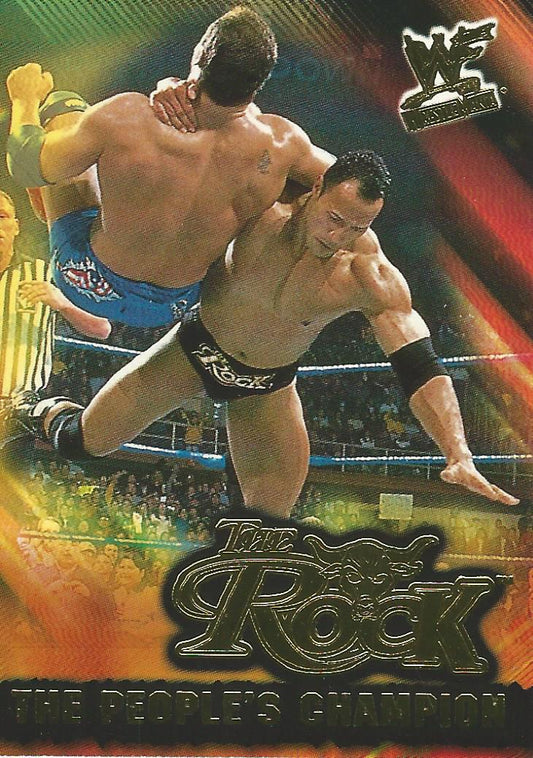 WWF Fleer Wrestlemania 2001 The Rock 10 of 15 PC trading card PW Catalog