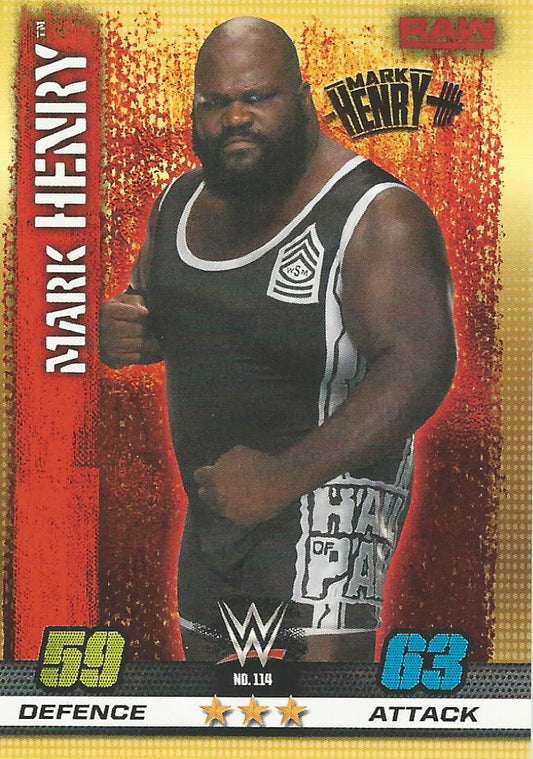 WWE Topps Slam Attax 10th Edition 2017 Mark Henry #114