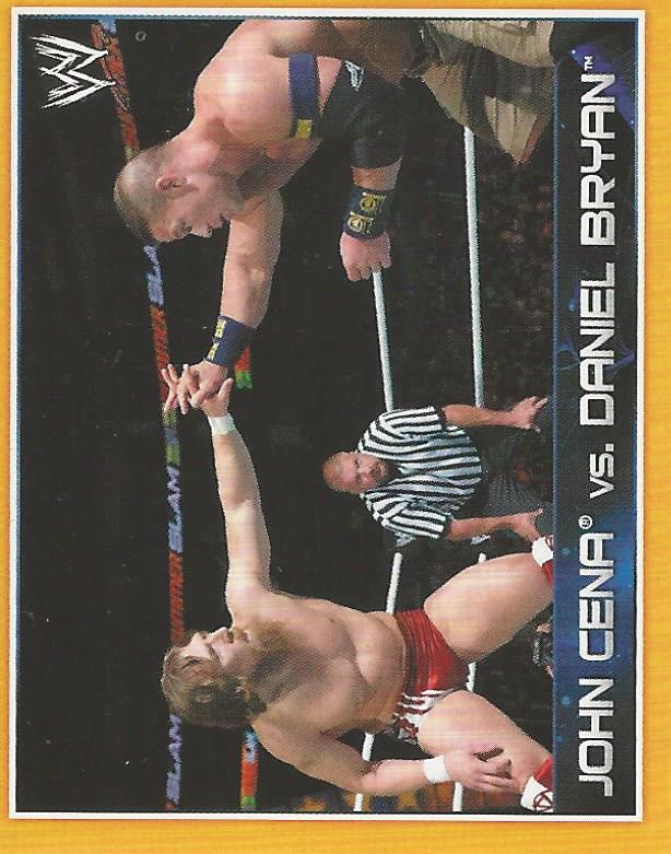 WWE Topps A-Z Sticker Collection 2014 John Cena vs Daniel Bryan #114