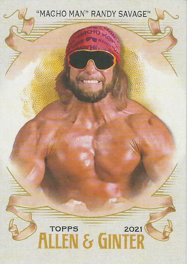 WWE Topps Heritage 2021 Macho Man Randy Savage AG-14 trading card PW Catalog
