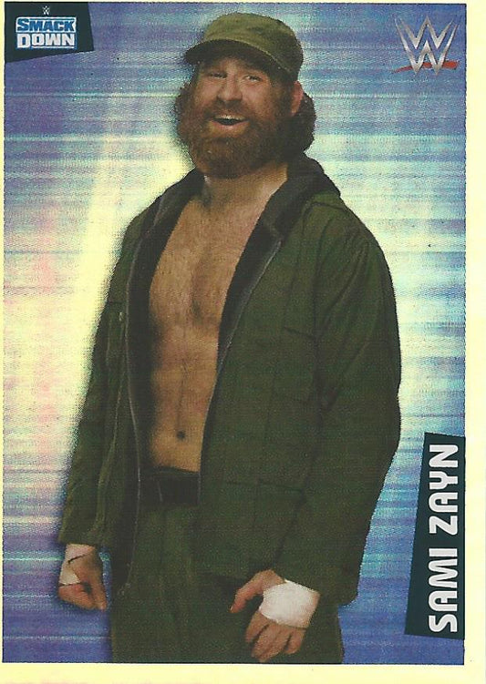 WWE Panini 2022 Sticker Collection Sami Zayn Foil #114