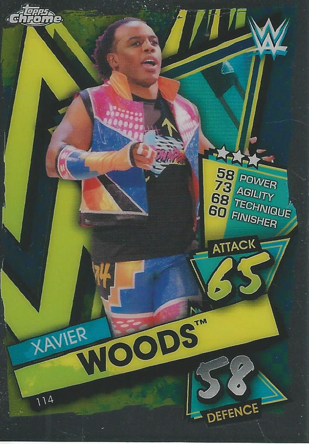 WWE Topps Slam Attax Chrome 2021 Xavier Woods #114
