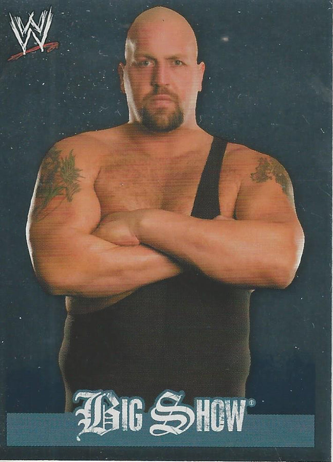 WWE Topps Rivals 2009 Stickers Big Show Foil #114